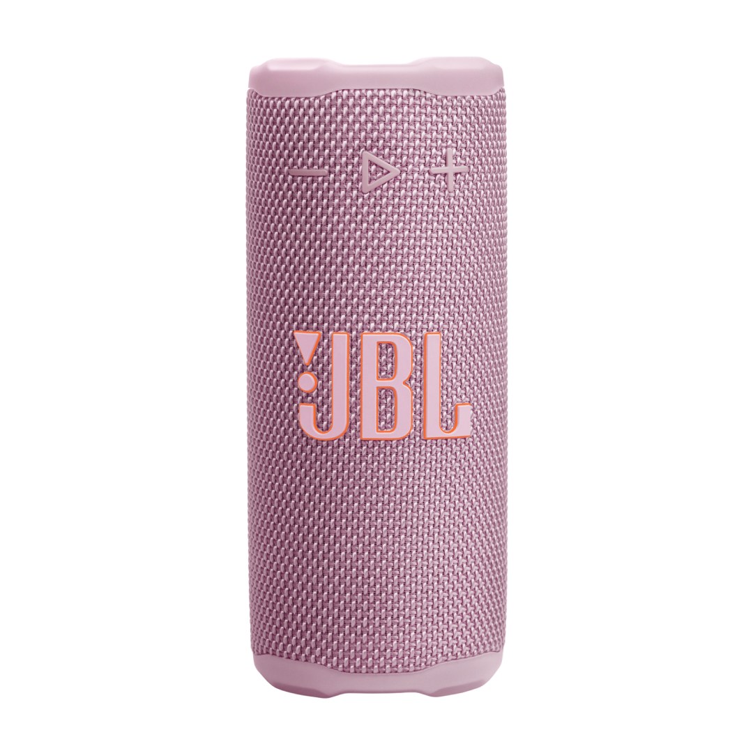 اسپیکر بلوتوثی قابل حمل 16 وات JBL Grip از زاویه روبرو رنگ صورتی