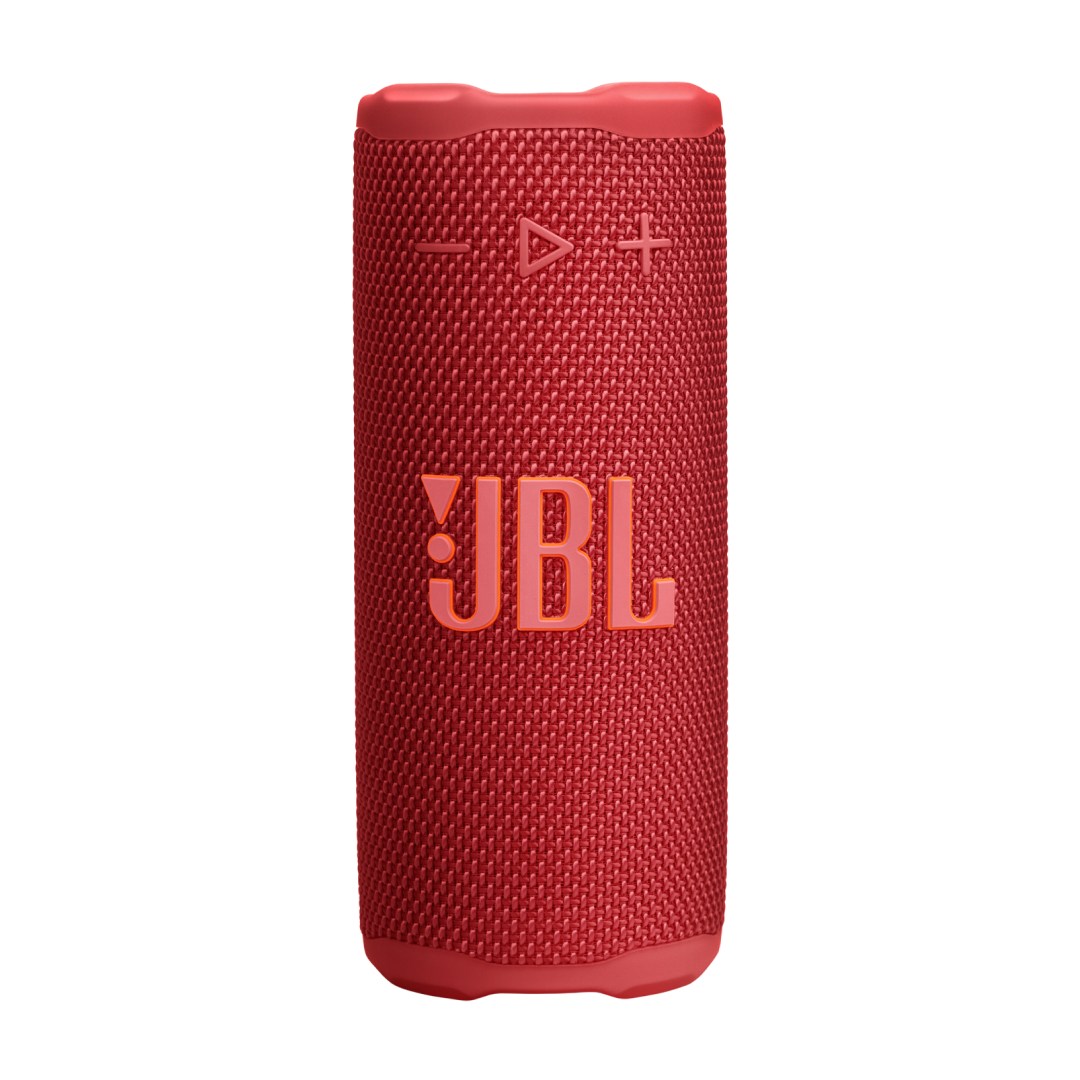 اسپیکر بلوتوثی قابل حمل 16 وات JBL Grip از زاویه روبرو رنگ قرمز