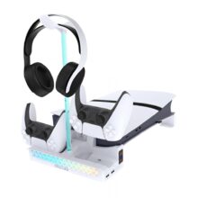 فن، شارژر دسته و پایه نگهدارنده افقی پلی استیشن 5 اسلیم و پرو پی جی تک GP-533S