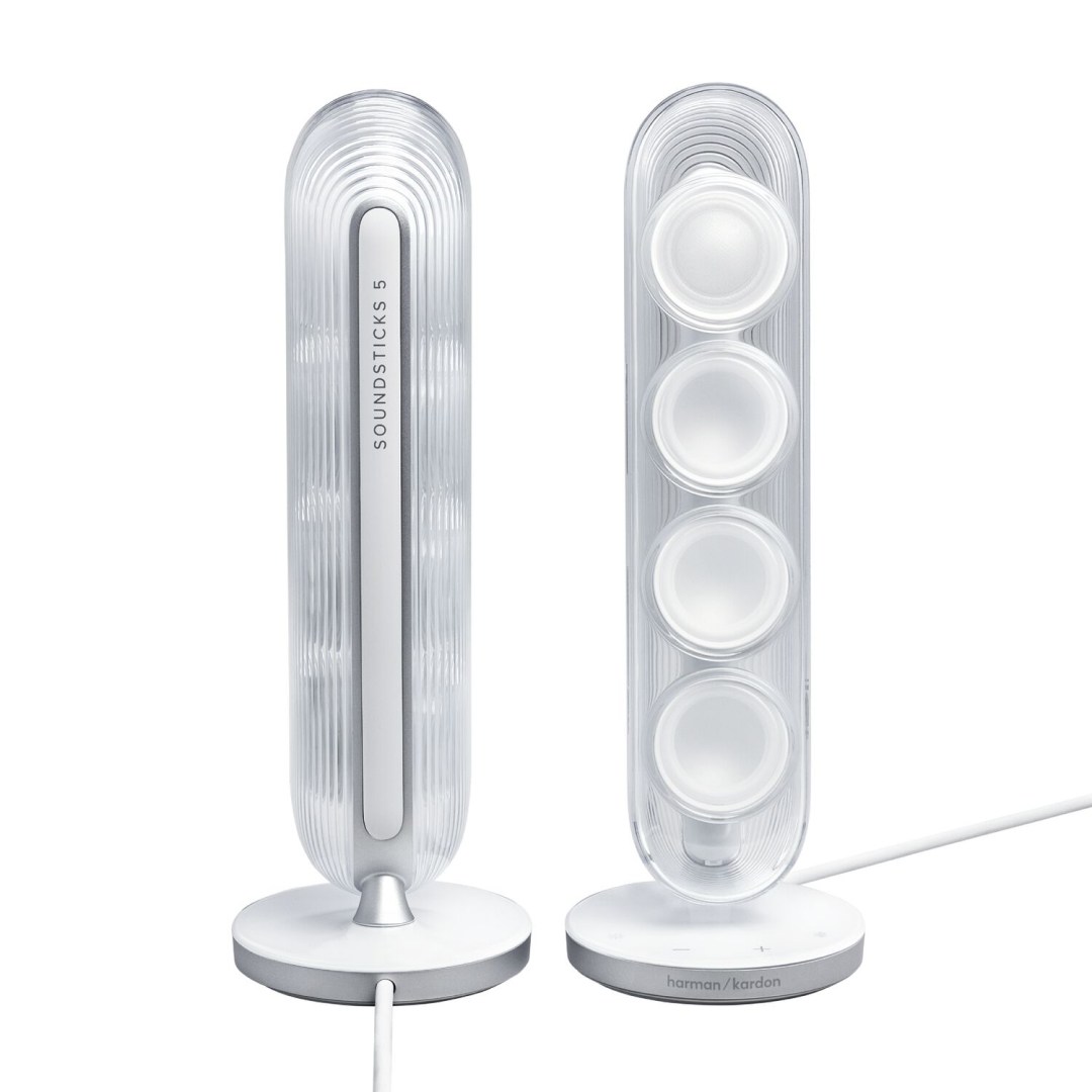 عکس اسپیکر بلوتوثی هارمن کاردن مدل SoundSticks 5 رنگ سفید harman kardon SoundSticks 5 bluetooth speaker