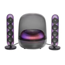 اسپیکر بلوتوثی هارمن کاردن مدل SoundSticks 5 ست کامل سفید با نورپردازی