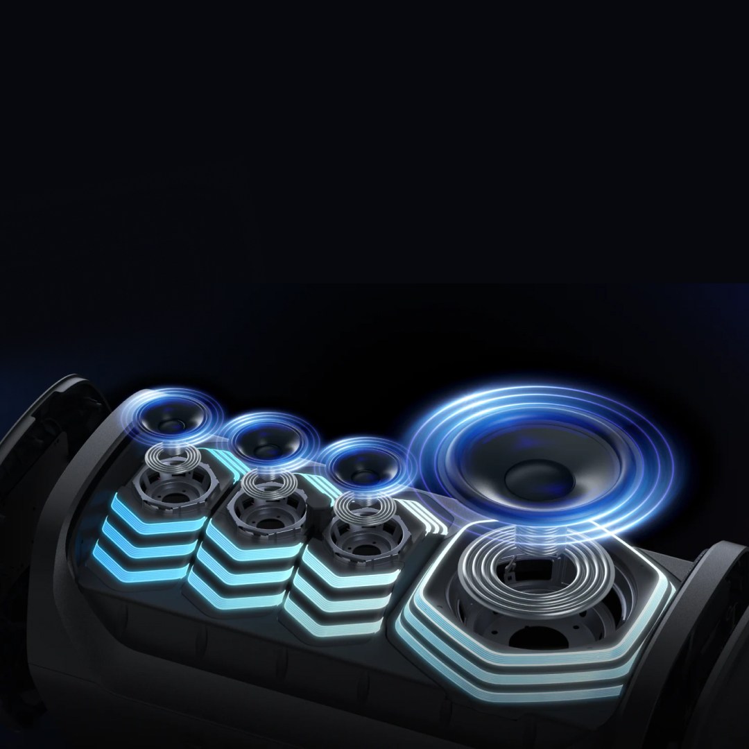 عکس اسپیکر بلوتوثی قابل حمل 200 وات انکر مدل Soundcore Rave 3S با 2 میکروفون اسپیکر بلوتوثی قابل حمل 200 وات انکر مدل Soundcore Rave 3S با 2 میکروفون