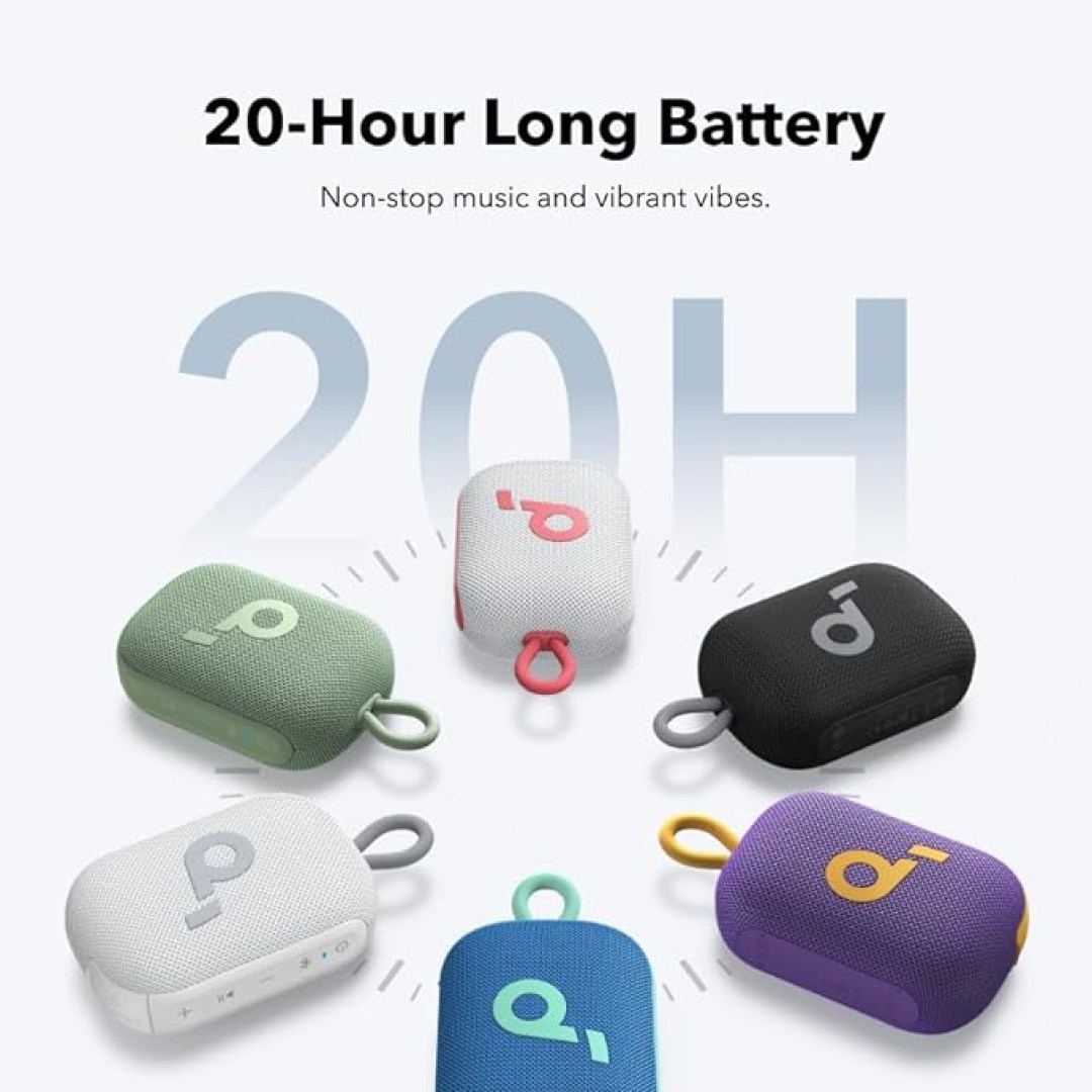 عکس اسپیکر بلوتوثی قابل حمل 5 وات انکر Soundcore Select 4 Go 20 ساعت پلی تایم اسپیکر بلوتوثی قابل حمل انکر مدل Soundcore Select 4 Go