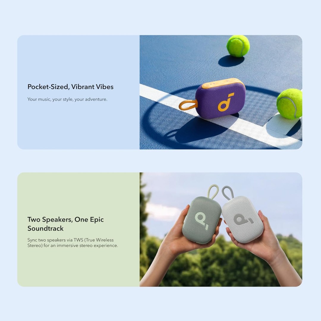 عکس اسپیکر بلوتوثی قابل حمل 5 وات انکر Soundcore Select 4 Go اسپیکر بلوتوثی قابل حمل انکر مدل Soundcore Select 4 Go