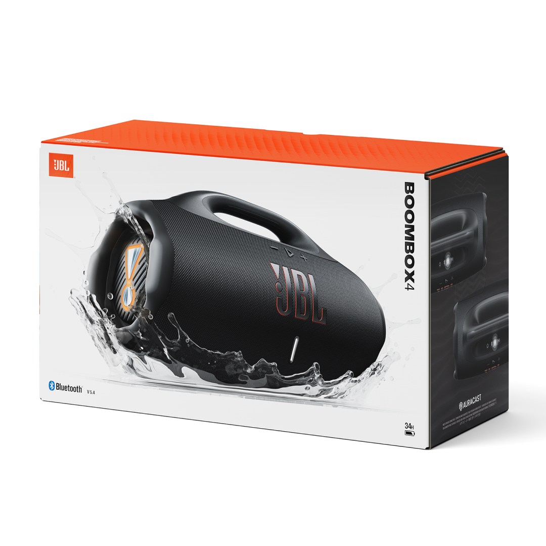 عکس اسپیکر بلوتوثی قابل حمل جی بی ال مدل Boombox 4 جعبه اسپیکر بلوتوثی قابل حمل جی بی ال مدل Boombox 4