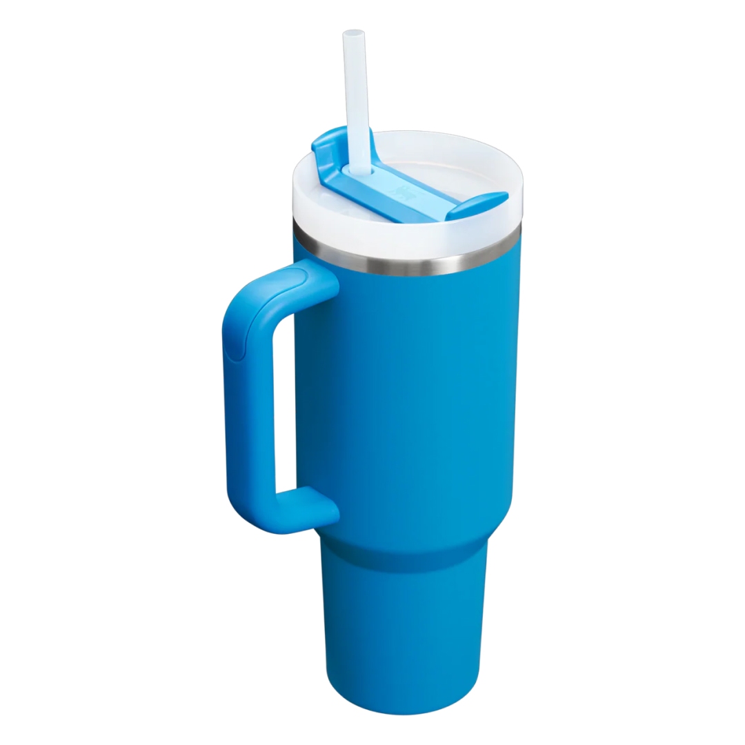 عکس تراول ماگ اورجینال استنلی مدل Quencher H2.0 Flowstate ظرفیت 40oz تراول ماگ اورجینال استنلی مدل Quencher H2.0 Flowstate ظرفیت 40oz نگ آبی آزور