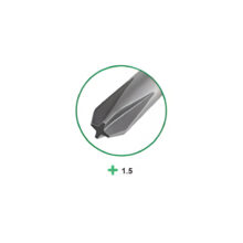 نوک پیچ گوشتی چهارسو ریلایف سایز +1.5 مدل RL-730