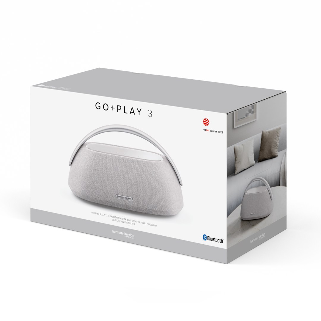 جعبه اسپیکر هارمن کاردن رنگ سفید Go + Play 3
