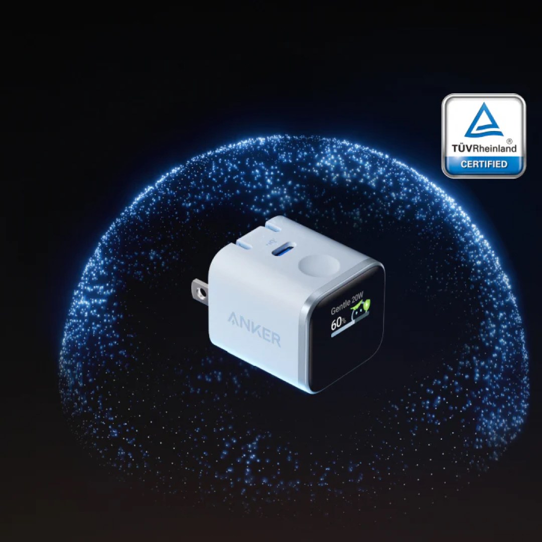 عکس آداپتور شارژر 45 وات انکر مدل A121D آداپتور شارژر 45 وات انکر مدل A121D رنگ سفید