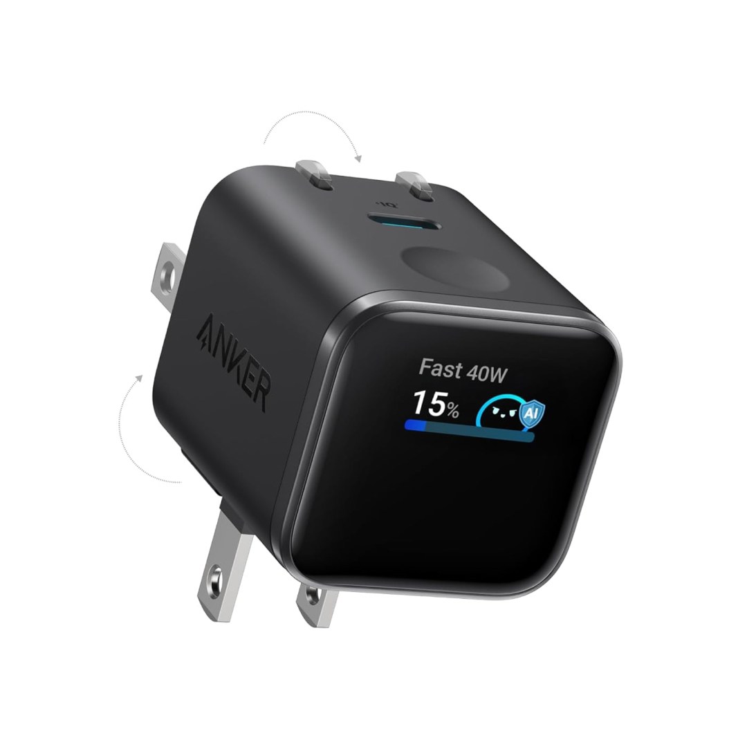 عکس آداپتور شارژر 45 وات انکر مدل A121D آداپتور شارژر 45 وات انکر مدل A121D رنگ سفید