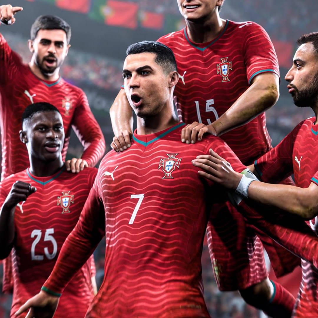 عکس بازی FC 26 نسخه Standard مخصوص PlayStation 5 رونالدو و تیم ملی پرتغال در بازی FC26 مخصوص PlayStation 5