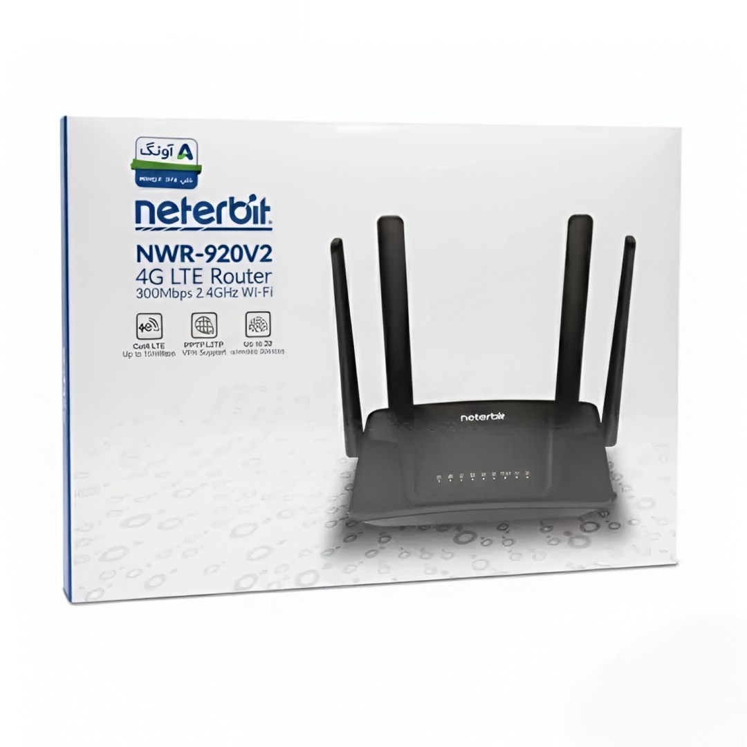 عکس مودم روتر 4G LTE بیسیم نتربیت مدل NWR-920V2 جعبه مودم روتر 4G LTE بیسیم نتربیت مدل NWR-920V2