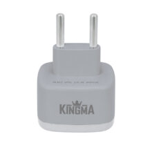مبدل برق چراغدار 3 به 2 کینگما مدل KINGMA M-03 رنگ خاکستری