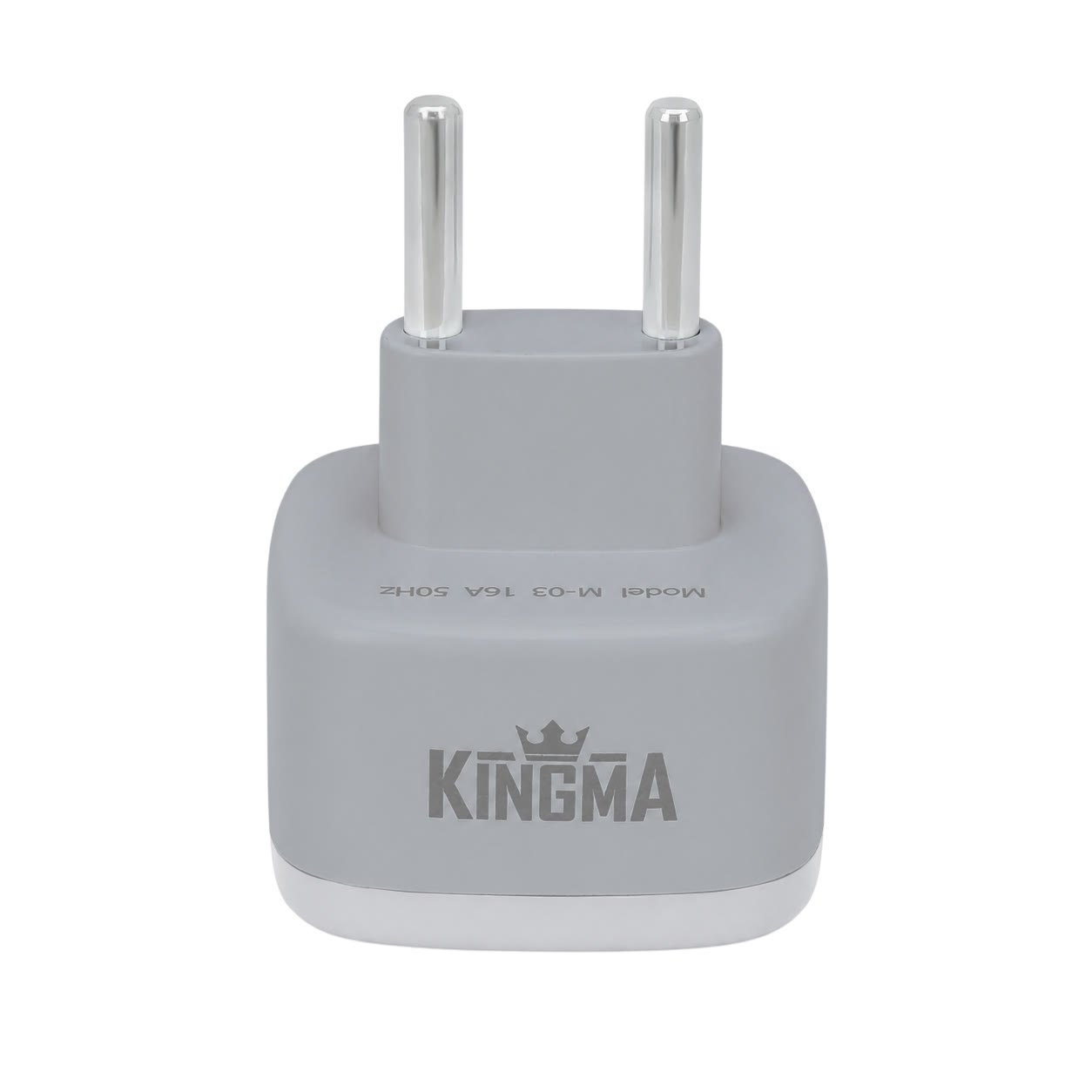 عکس مبدل برق چراغدار 3 به 2 کینگما مدل KINGMA M-03 مبدل برق چراغدار 3 به 2 کینگما مدل KINGMA M-03 رنگ خاکستری