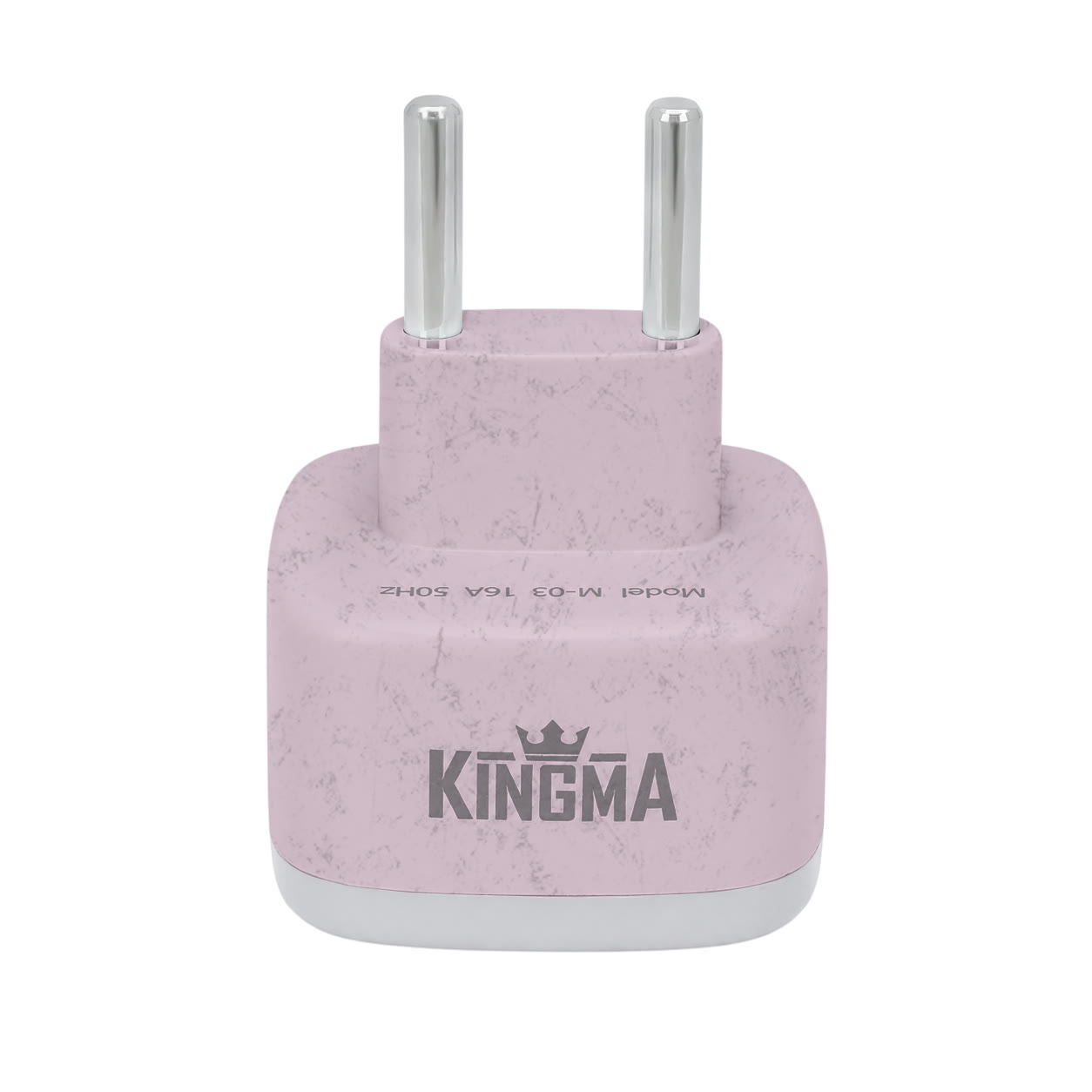 عکس مبدل برق چراغدار 3 به 2 کینگما مدل KINGMA M-03 مبدل برق چراغدار 3 به 2 کینگما مدل KINGMA M-03 رنگ صورتی کمرنگ