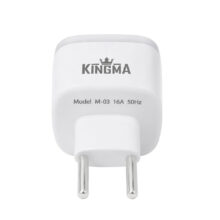 مبدل برق چراغدار 3 به 2 کینگما مدل KINGMA M-03 رنگ سفید