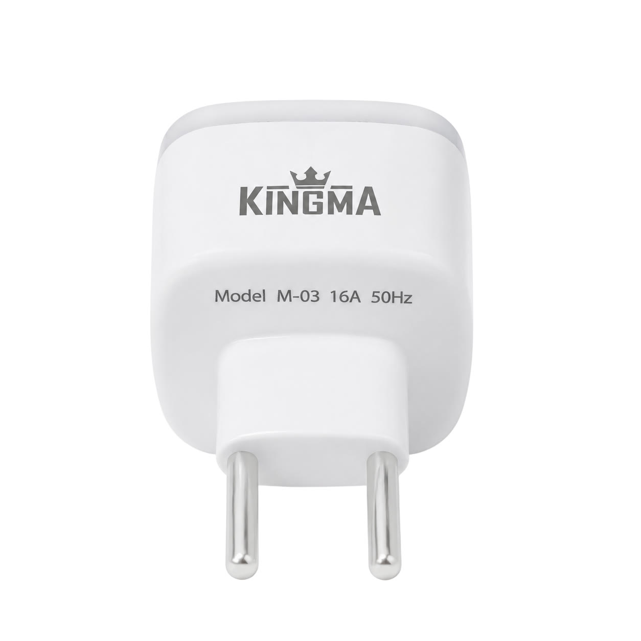 عکس مبدل برق چراغدار 3 به 2 کینگما مدل KINGMA M-03 مبدل برق چراغدار 3 به 2 کینگما مدل KINGMA M-03 رنگ سفید