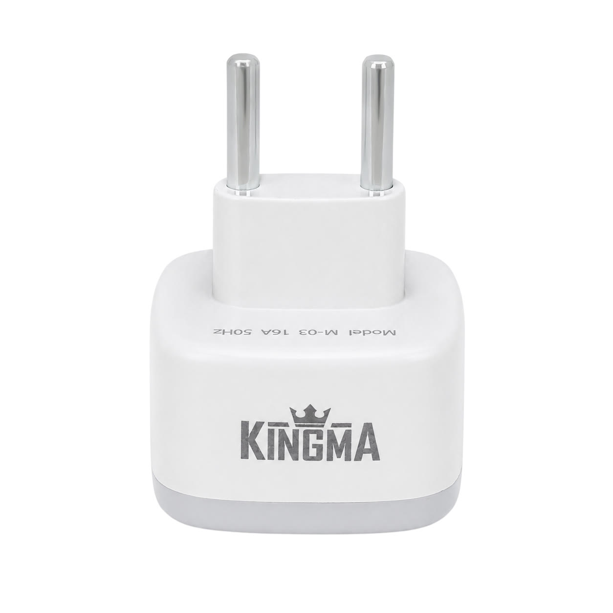 pzl-118959-white عکس مبدل برق چراغدار 3 به 2 کینگما مدل KINGMA M-03