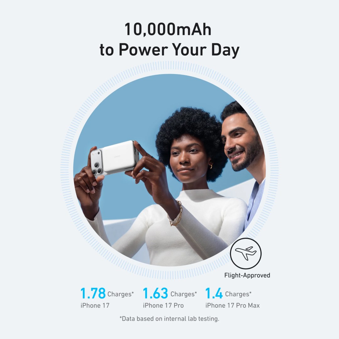 عکس پاوربانک مگنتی 15 وات و شارژ سریع 30 وات انکر MagGo A1664 ظرفیت 10000mAh پاوربانک مگنتی ۱۵ وات و شارژ سریع ۳۰ وات انکر MagGo A1664 ظرفیت 10000 میلیآمپر ساعت