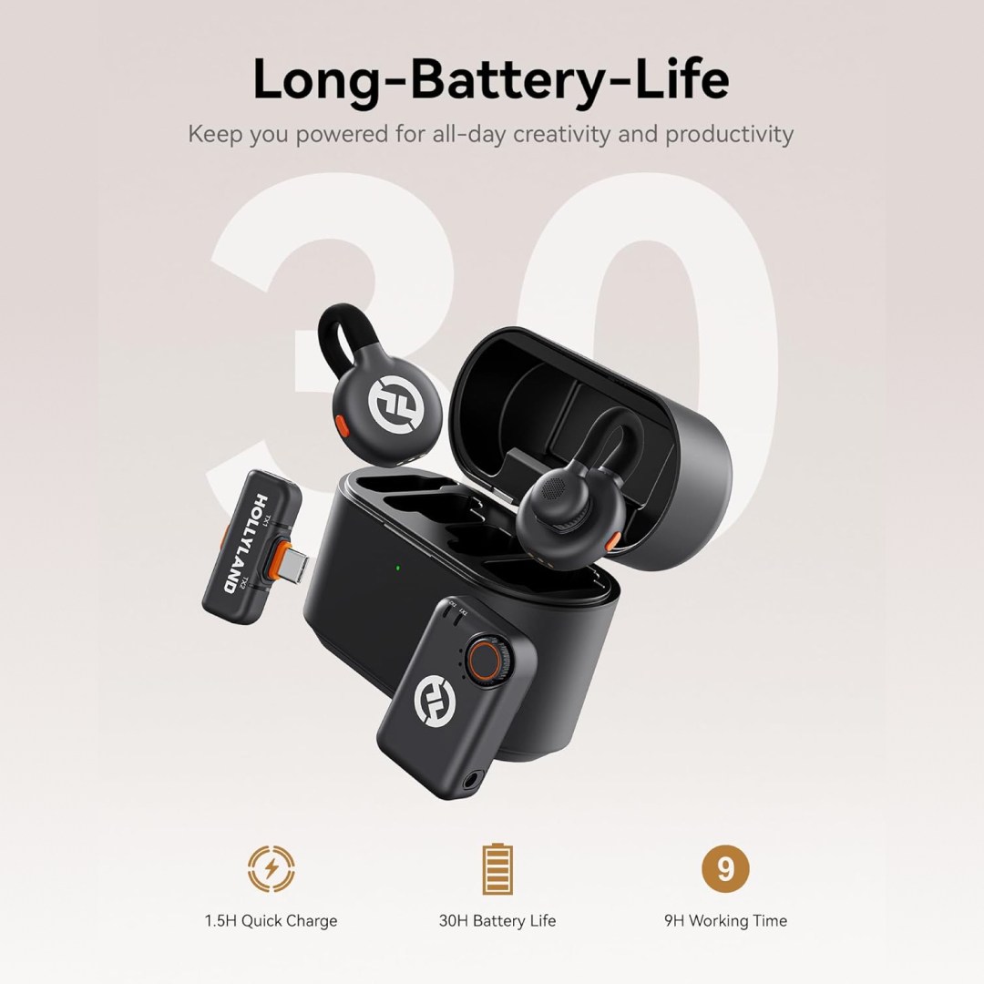 میکروفون بی سیم هالی لند مدل LARK M2S با باتری 30 ساعته