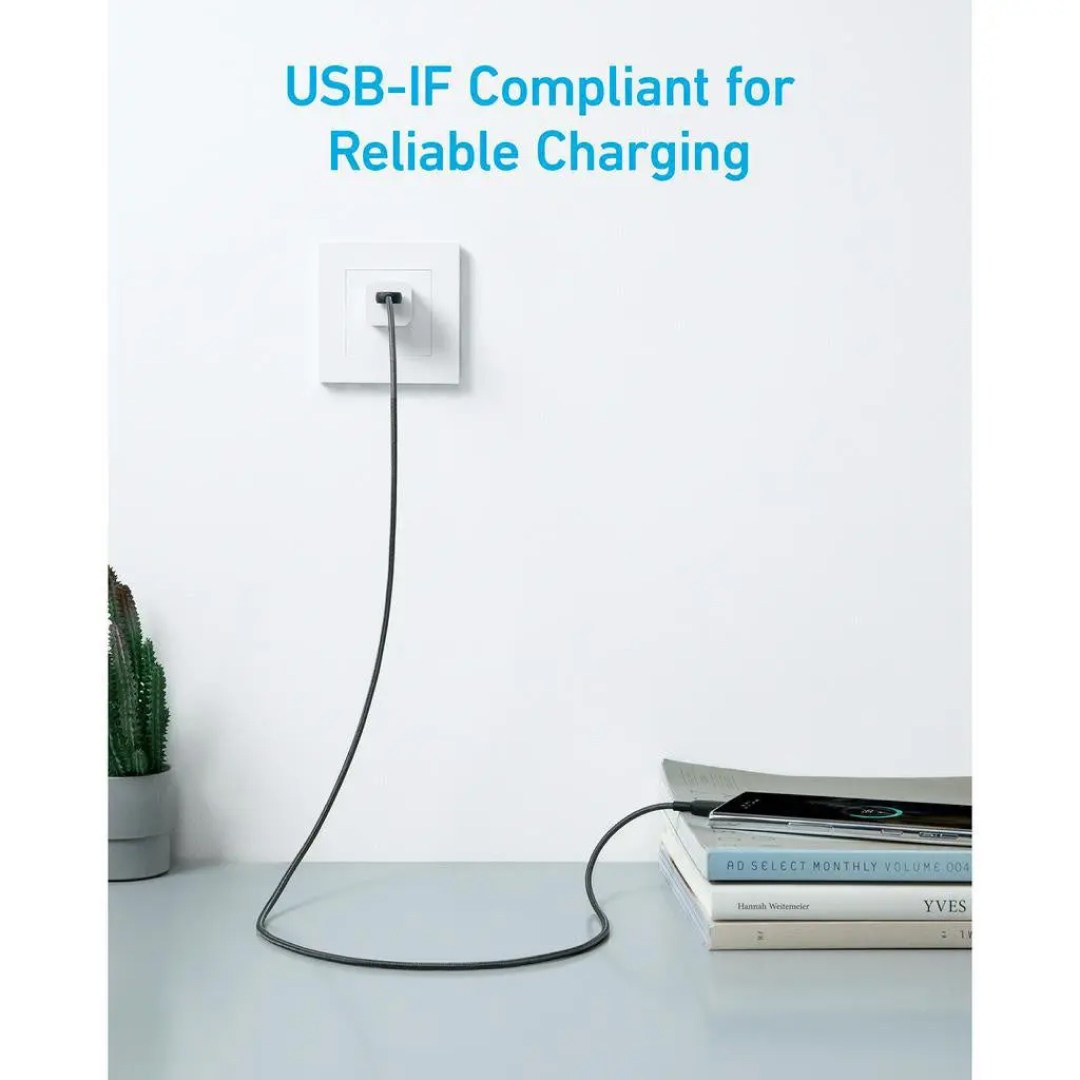 کابل شارژ سریع USB به تایپ سی انکر مدل Anker 322