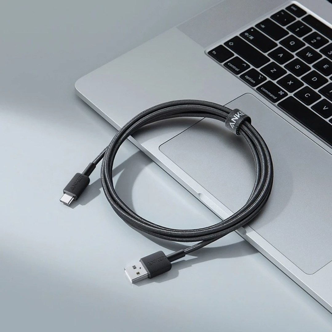 اتصال به لپ تاپ کابل شارژ سریع USB به تایپ سی انکر مدل Anker 322