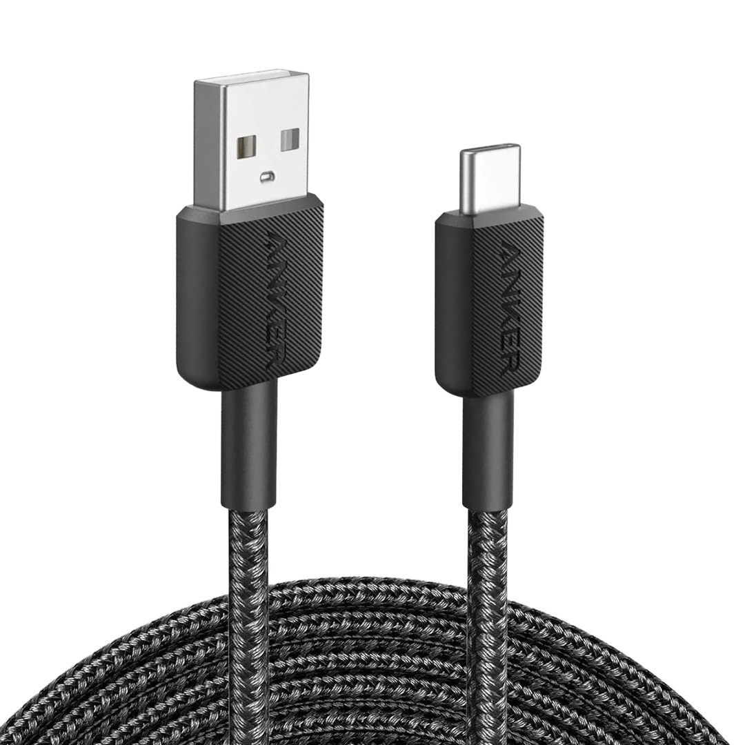 عکس کابل شارژ سریع USB به تایپ سی انکر مدل Anker 322 A81H5 طول 91cm کابل شارژ سریع USB به تایپ سی انکر مدل Anker 322 A81H5 طول 91cm رنگ مشکی