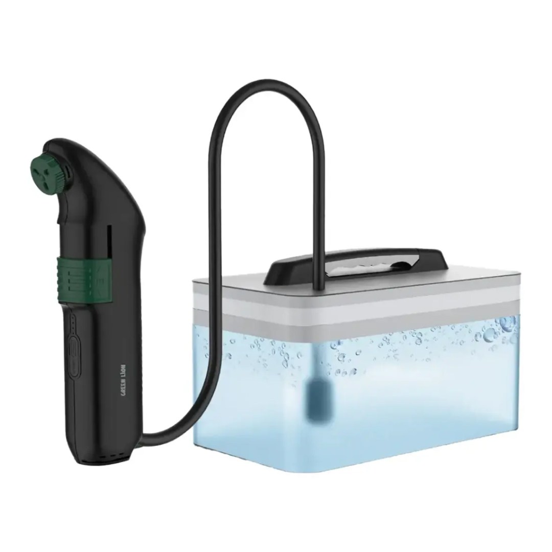 خودشور توالت فرنگی گرین لاین مدل Travel Bidet Pro با منبع رنگ مشکی