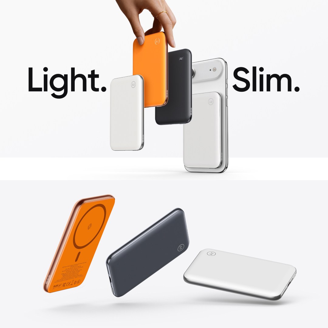 پاوربانک مگنتی Mcdodo MC-293 ظرفیت 5000mAh با شارژ سیمی 20 وات و بی‌سیم 15 وات با ابعاد اسلیم