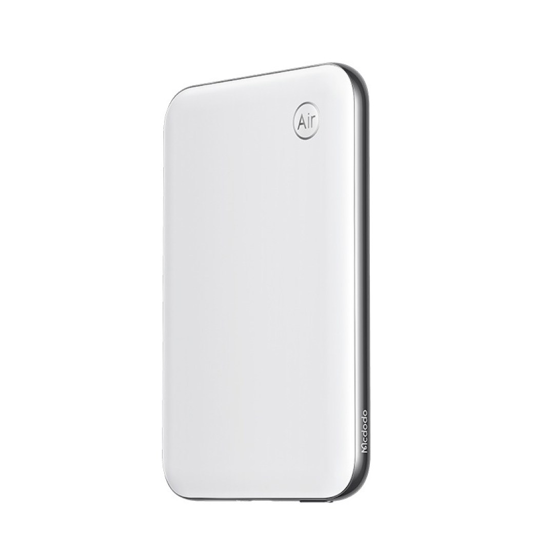 پاوربانک مگنتی Mcdodo MC-293 ظرفیت 5000mAh با شارژ سیمی 20 وات و بی‌سیم 15 وات رنگ سفید