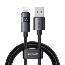 کابل شارژ سریع USB به لایتنینگ 12 وات 3 آمپر مک دودو CA-649 با نمایشگر افقی