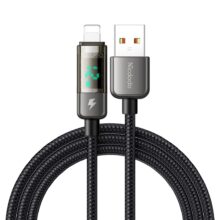 کابل شارژ USB به لایتنینگ 3 آمپر مک دودو CA-362 دارای MAPO و نمایشگر شفاف – 1.2 متر