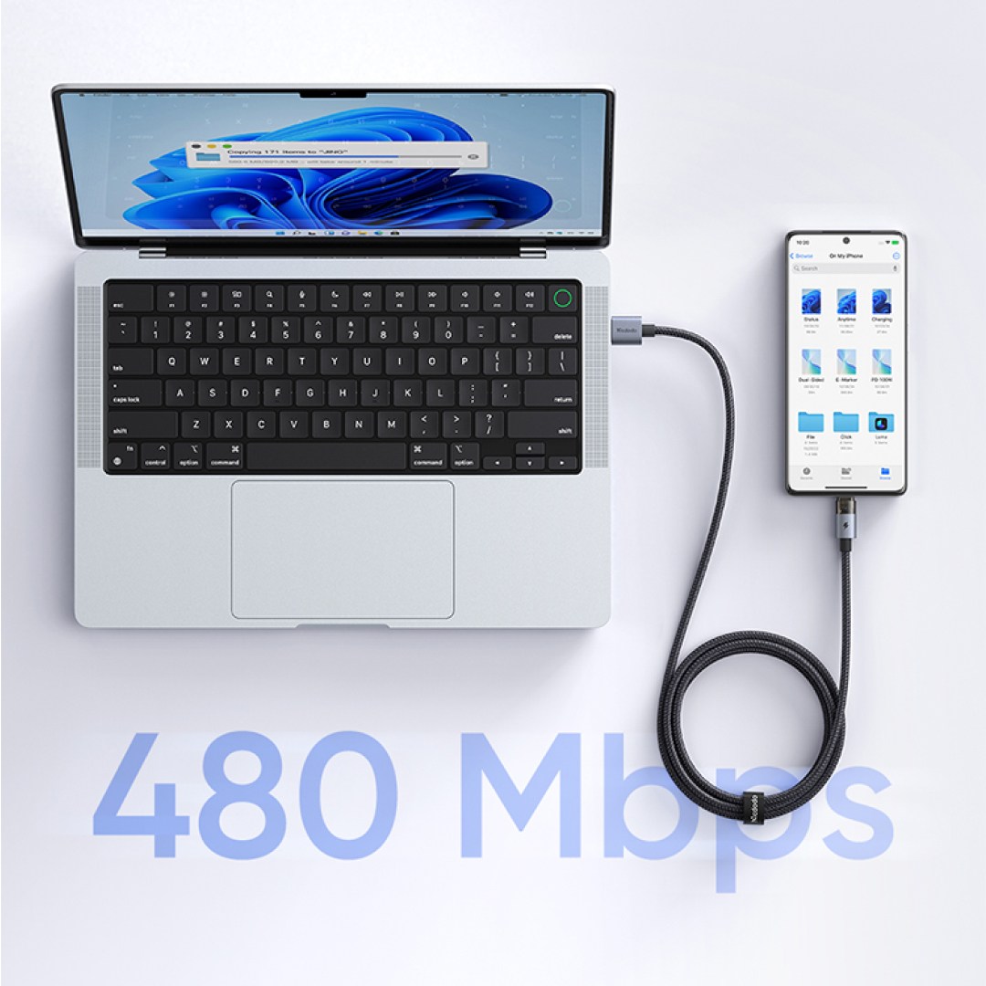 عکس کابل شارژ سریع USB-A به تایپ سی شفاف 100 وات 6 آمپر مک دودو مدل CA-689 انتقال اطلاعات کابل شارژ سریع USB-A به تایپ سی 100 وات 6 آمپر شفاف مک دودو مدل CA-689