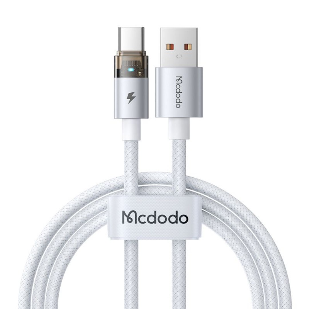 کابل شارژ سریع USB به تایپ سی 6 آمپر مک دودو مدل Mcdodo CA-689 رنگ سفید