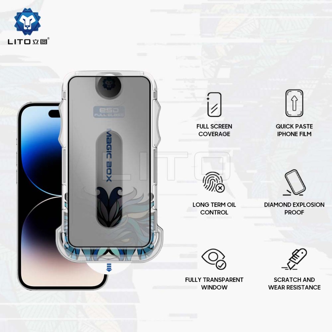 عکس گلس محافظ صفحه نمایش با کیت نصب آسان لیتوو مدل Privacy Full Glass سری D+ Tool گلس محافظ صفحه نمایش با کیت نصب آسان لیتوو مدل Privacy Full Glass سری D+ Tool