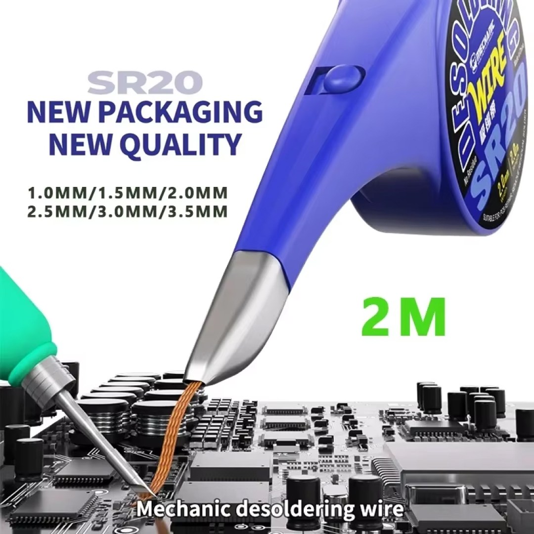 عکس سیم قلع کش مکانیک مدل SR20 2mm سیم قلع کش مکانیک مدل SR20 2mm