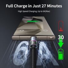 سوپر فست شارژ در کابل شارژ USB به تایپ سی 6 آمپر مک دودو مدل CA-818