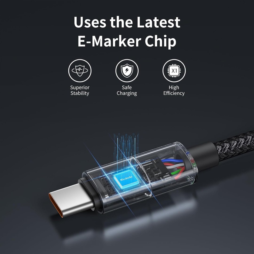 کابل شارژ سریع USB به تایپ سی 6 آمپر مک دودو مدل CA-818