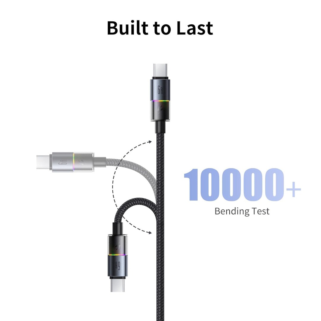10هزار بار خمش کابل شارژ سریع USB به تایپ سی 6 آمپر مک دودو مدل CA-818
