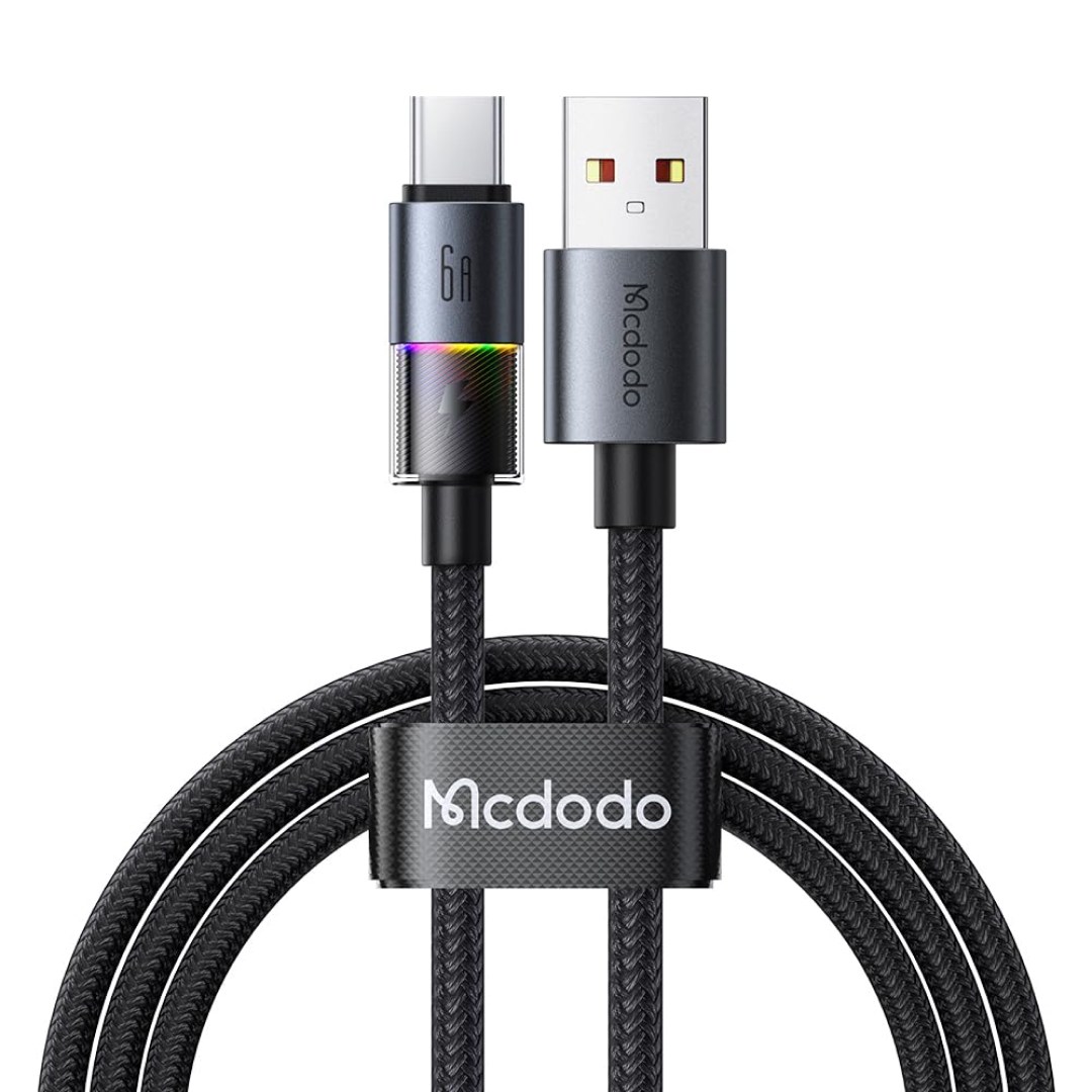 کابل شارژ سریع USB به تایپ سی 6 آمپر مک دودو مدل CA-818