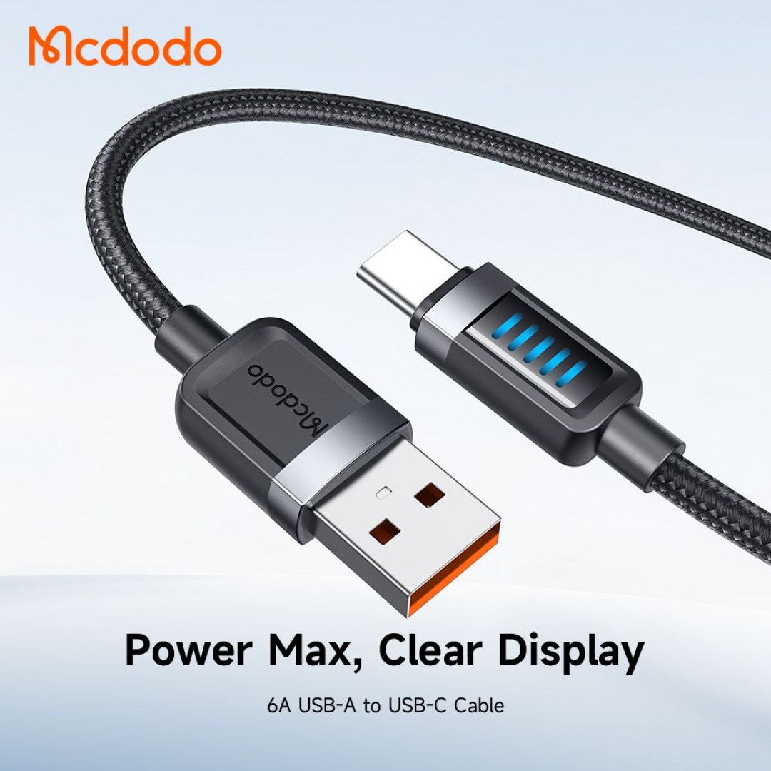کابل شارژ سریع USB به تایپ سی 6 آمپر مک دودو مدل CA-033