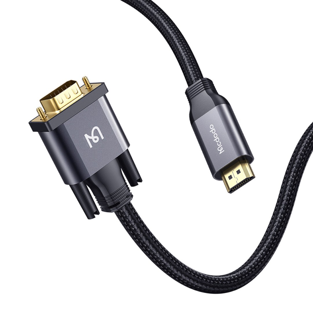 عکس کابل تبدیل HDMI به VGA مک دودو مدل CA-777 طول 2 متر کابل تبدیل HDMI به VGA مک دودو مدل CA-777 طول 2 متر