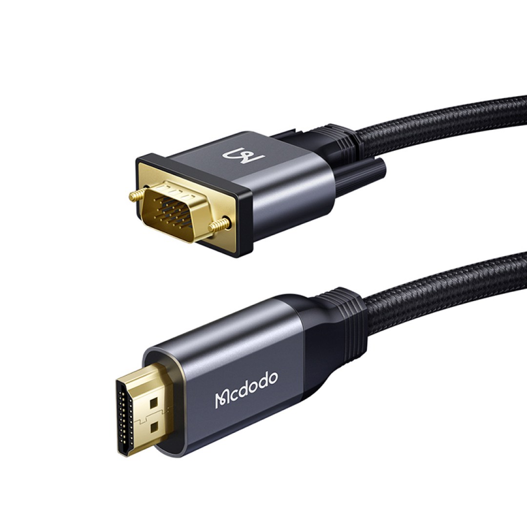 عکس کابل تبدیل HDMI به VGA مک دودو مدل CA-777 طول 2 متر کابل تبدیل HDMI به VGA مک دودو مدل CA-777 طول 2 متر