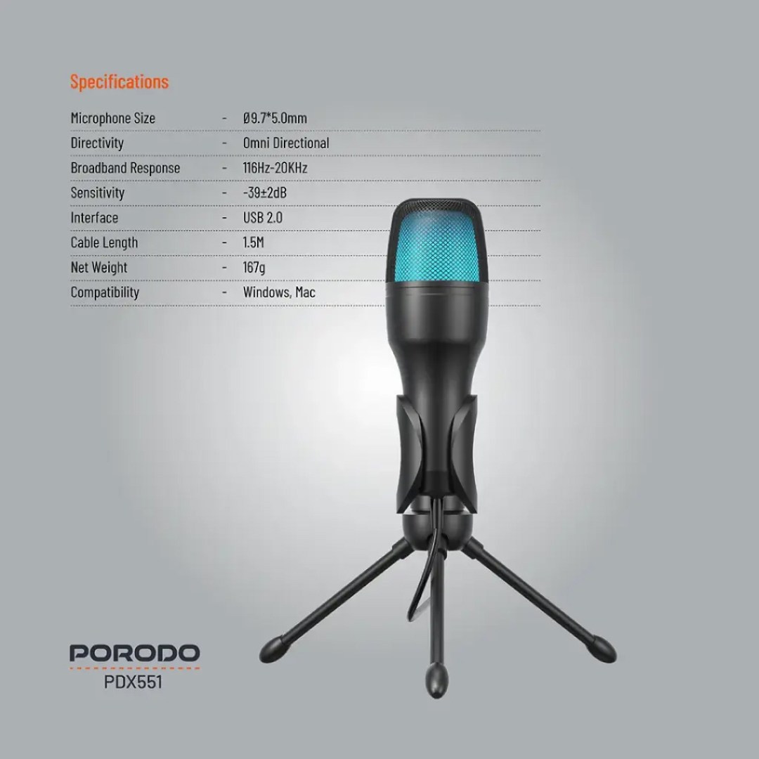 میکروفون گیمینگ کندانسر پرودو مدل PDX551