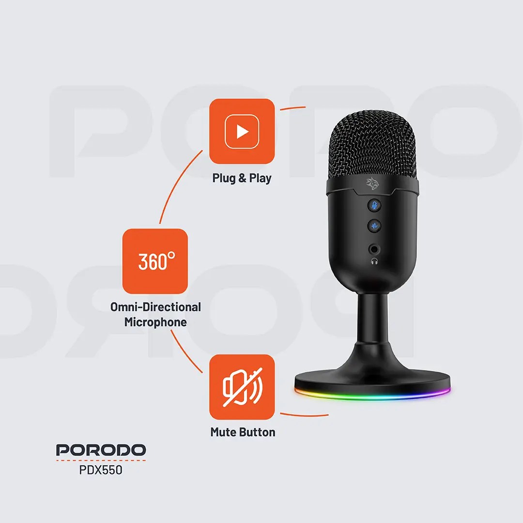 میکروفون گیمینگ کندانسر پرودو مدل PDX550