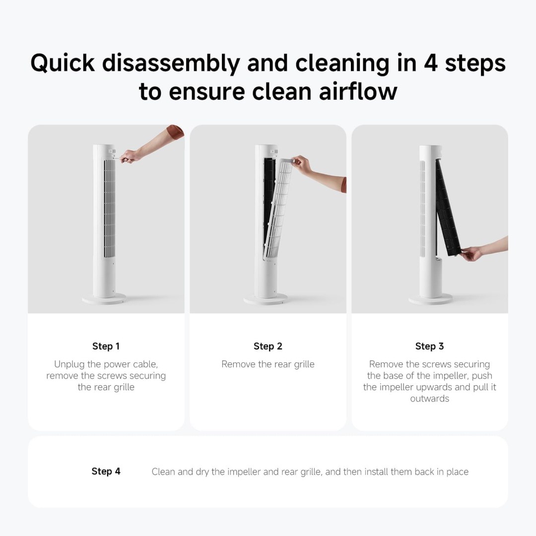 عکس پنکه ایستاده هوشمند شیائومی مدل Smart Tower Fan 2 پنکه ایستاده هوشمند شیائومی مدل Smart Tower Fan 2