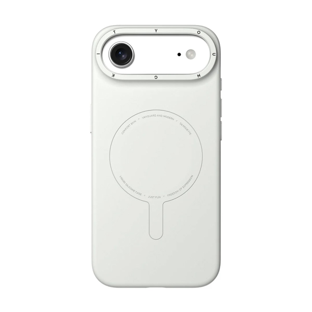 قاب مگ سیف یانگ کیت مدل Morandi Silicone مناسب برای iPhone 17 Air رنگ خاکستری