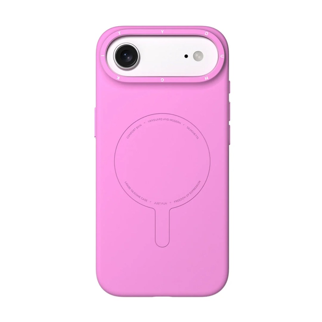 قاب مگ سیف یانگ کیت مدل Morandi Silicone مناسب برای iPhone 17 Air رنگ صورتی