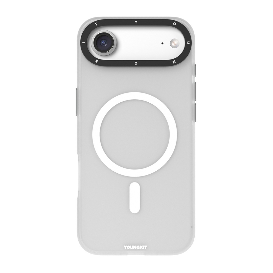 قاب مگ سیف یانگ کیت مدل Hidden Sand مناسب برای iPhone 17 Air رنگ خاکستری