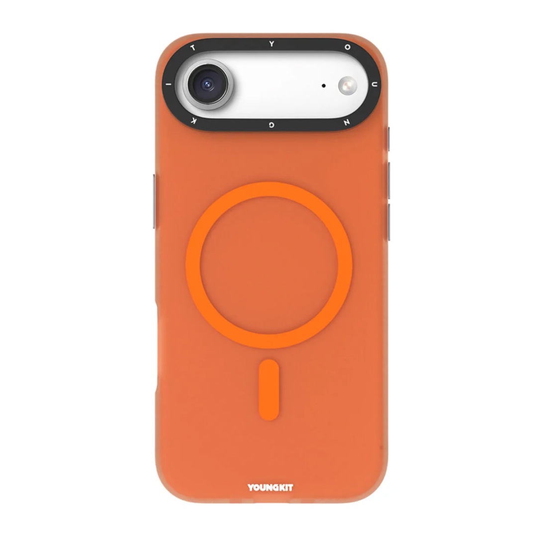 قاب مگ سیف یانگ کیت مدل Hidden Sand مناسب برای iPhone 17 Air رنگ نارنجی